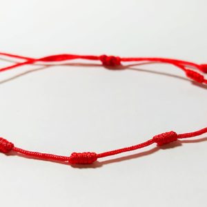 PULSERA HILO ROJO DE PROTECCIÓN 7 NUDOS